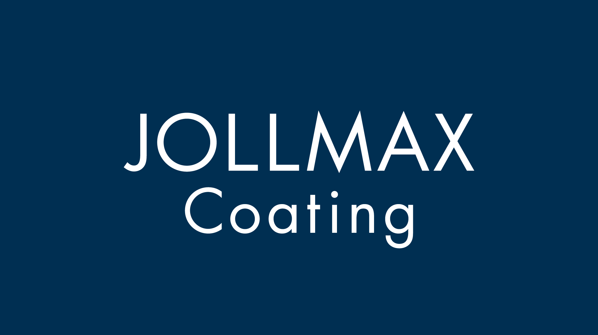 Jollmax Coating -nimi uudella sinisellä taustalla. 